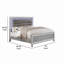 Grand lit plateforme Luana
