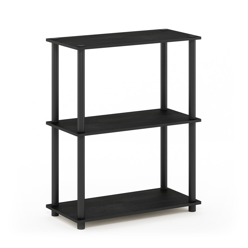 Hadriana Etagere Bookcase, Americano/Black