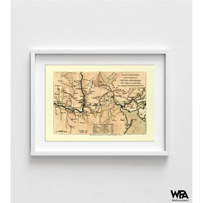 Reproduction de carte rétro de New York, affiche encadrée New York, carte murale, États-Unis, impression rétro, impression d'art de New York, art mural, art mural encadré