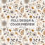Ensemble de housse de couette 3 pièces Country Farmhouse - Ensemble de housse de couette et coussin décoratif à motif floral brun neutre-124288561