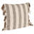 Stripe Cotton Pillow With Fringe