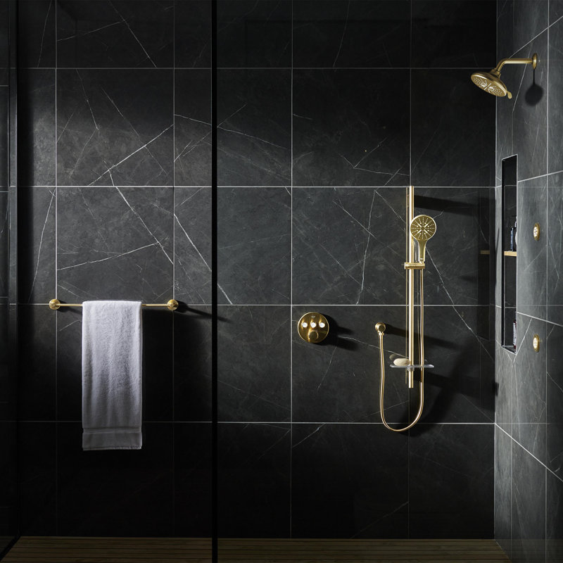 Pomme de douche à massage, Lever de soleil froid brossé