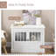Caisse en bois pour chien avec portes triples