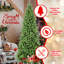 7.5FT Slim Christmas Tree – 1396 Tips,  PE+PVC Branches, Hinged Design For Easy Setup, Stable Metal Stand – Ideal For Corners & Small Spaces-1082425740