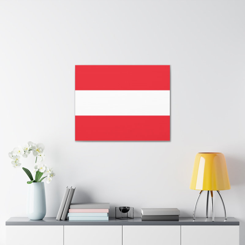 "Drapeau autrichien" sur, H 24 po x l 30 po