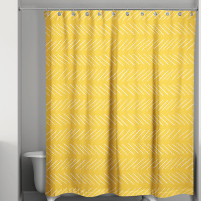 Rideau de douche géométrique simple