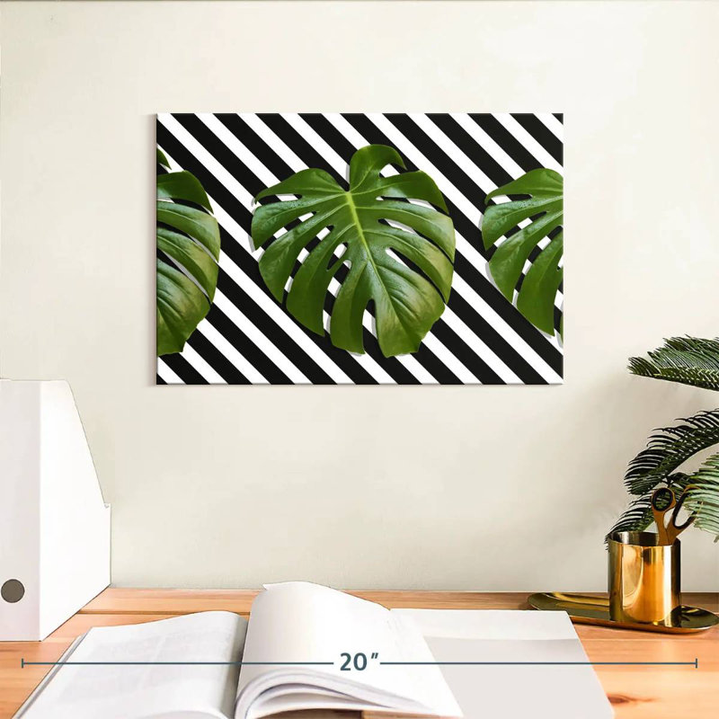 Harnek Hipster Monstera feuilles, H 8 po x l 12 po