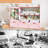 41.3"H Toys Storage Organizer, Large Stuffed Animal Storage with 6 Plastic Bins, Kids Bookcases with 3 Movable Drawers for Kids Room, Playrooms, Bedrooms, Nursery(Pink)-1765028914