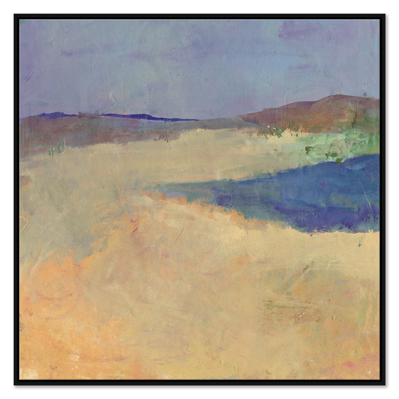 Foothills by Jill Krasner - Single Picture Frame Painting on Canvas, Black