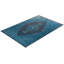 Tapis bleu noué à la main de conception unique Chimel