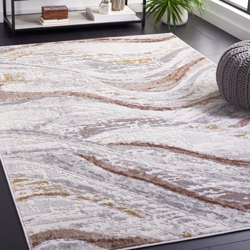 Palma Performance Abstract Rug, Rectangle 5'3" x 7'6"