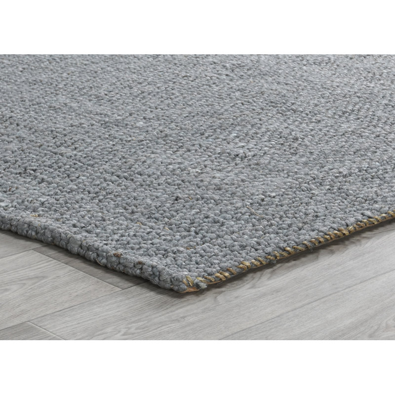Annello Hand Woven Jute Area Rug, Rectangle 5' x 8'