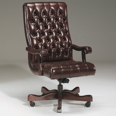 Triune Business Furniture Genuine Leather Executive Chair