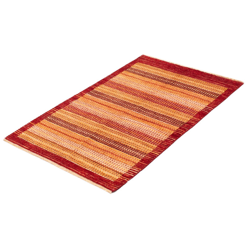 Tapis unique en laine noué à la main 3 pi 11 po x 5 pi 11 po nouvel âge Morawa