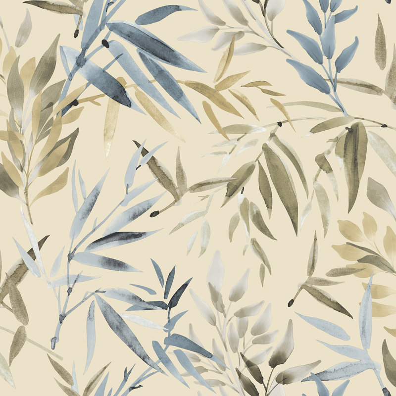 Papier peint peint auvent bleu, Bleu