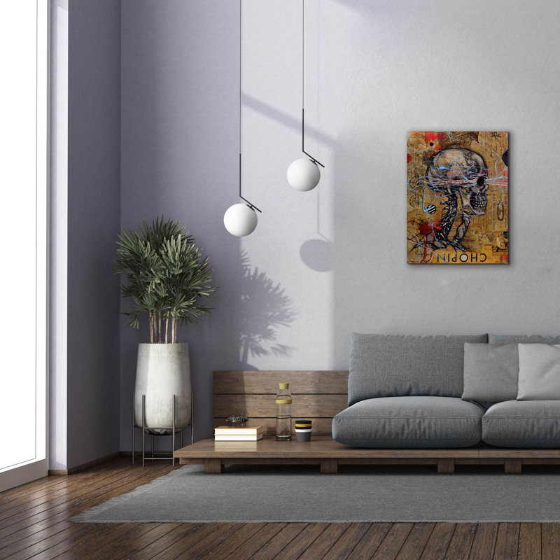 "Epop Graffiti" Chopins Ghost "par Loui Jover, art mural sur toile, H 34 po x l 26 po x P 1,5 po