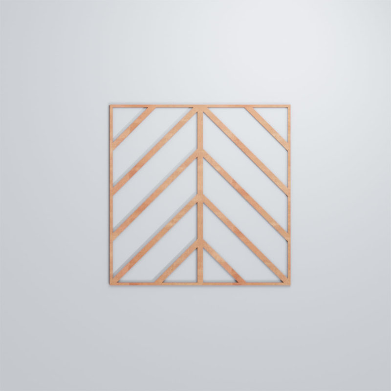 Panneaux muraux en bois Genoa, Cerise, H 23 3/8 po x l 23 3/8 po x P 3/8 po