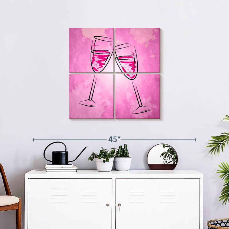 Verres à champagne Yarlin, H 26 po x l 26 po