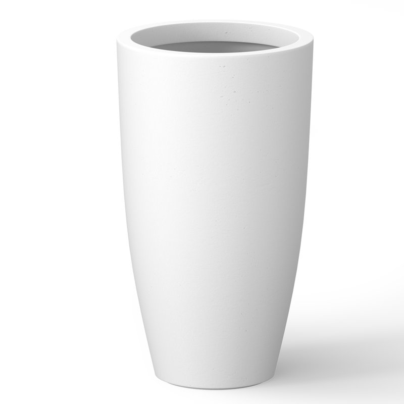 Iriyana Handmade Pot Planter, Crisp White