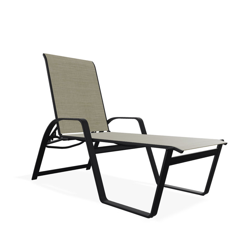 Holna Outdoor Rust-Resistant Metal Chaise Lounge