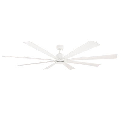 Size Matters 8-Blade Smart Ceiling Fan With Remote Control Included, Works With Alexa and iOS / Android App
