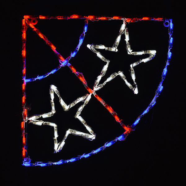 Independence Day Bunting LED Display (23")