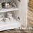 Kitchen Island With Storage, Rolling Kitchen Serving Cart With Rubber Wood Top, Towel Rack, Spice Rack, Storage Drawer And Cabinet-87461185
