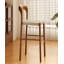Chaise d'appoint à dossier uni beige et brun noisette (ensemble de 2)-1638347308
