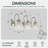 3-Light Dimmable Vanity Light With Geometric Patterned Glass-125104601