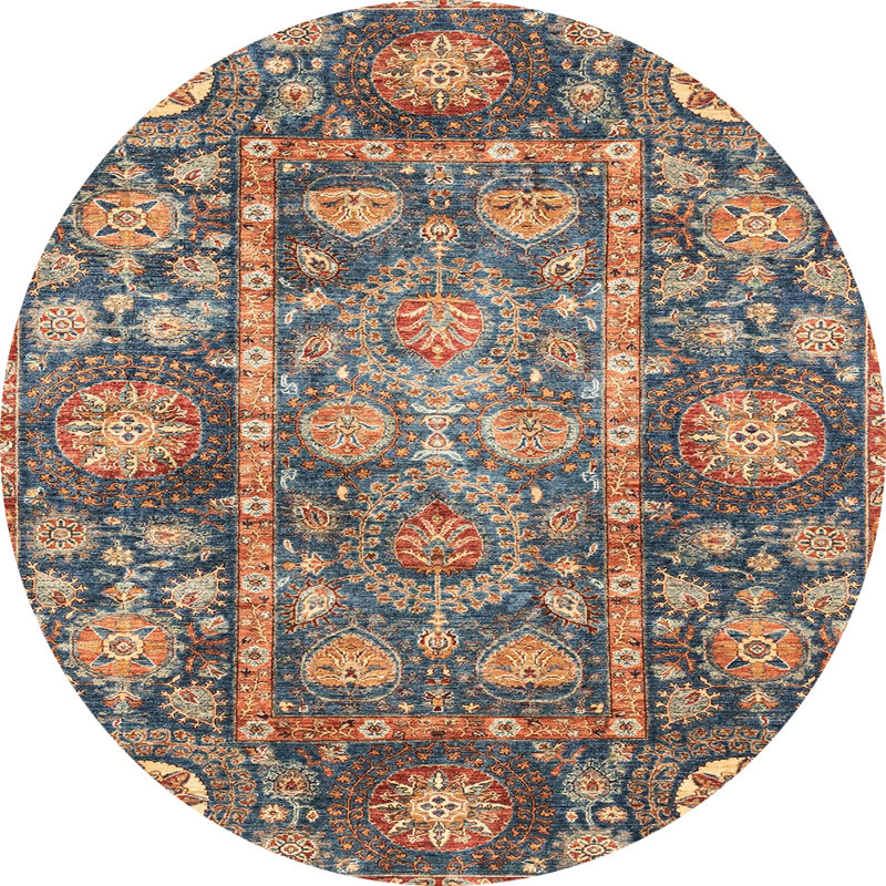 Tapis multicolore, Rond 8 pi