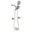 Système de douche mural avec douche à main 2-en-1, ensemble de garniture de douche à poignée double en laiton avec valve brute-101771210