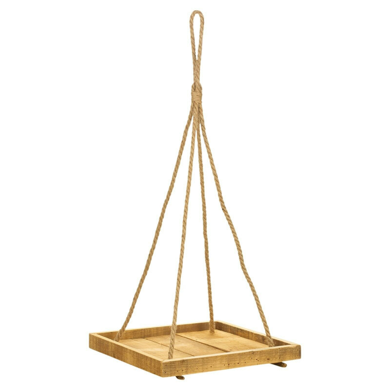 Brillion Wood Hanging Planter, 80cm H x 39cm W x 39cm D