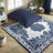 Luxury Cotton Bedding Sets, Polyester Fill Damask Design For Home