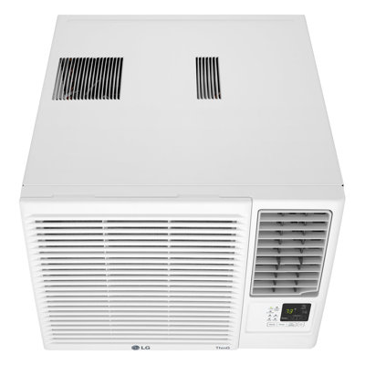 LG 7,600 BTU 115V Window-Mounted Air Conditioner with 3,850 BTU Supplemental Heat Function