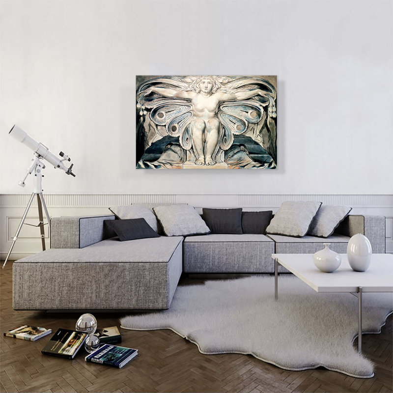 «The Grave» par William Blake, reproduction d'art sur toile tendue, H 26 po x l 40 po x P 0,75 po