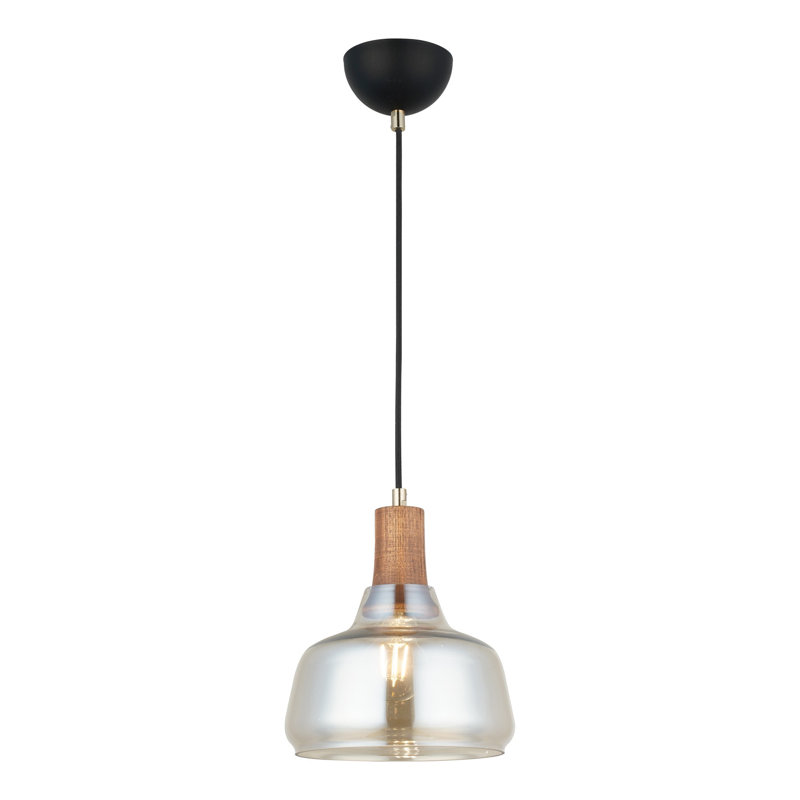 Lustre antique en laque, structure en métal, 20 po x 5,9 po | Hauteur réglable: 19,7 à 38,6 pouces | 1 x douille E27 (40 W maximum) | Élégant couvercle en verre, parfait pour la salle à manger et les espaces de vie, classé IP20
