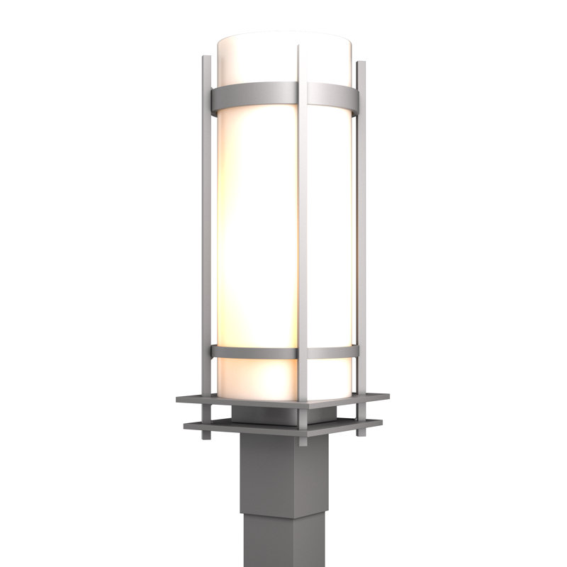 Tête de lanterne à bande 1 lumière pour l'extérieur 22 po, Acier bruni côtier, Blanc