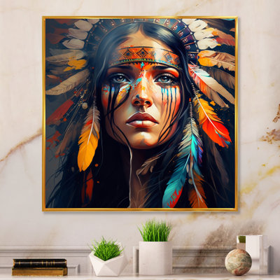 " Colorful Native American Woman VI "