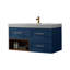 Meuble-lavabo mural simple 48 po avec comptoir en quartz 48 po-350374069
