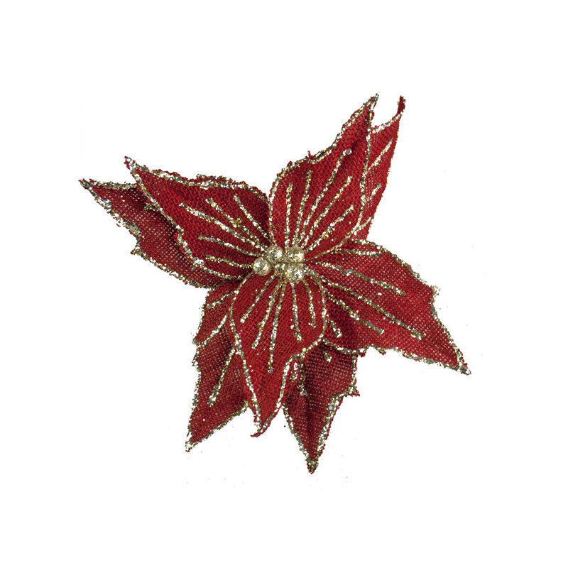 20cm Plants & Flowers Ornament Accessory, Red