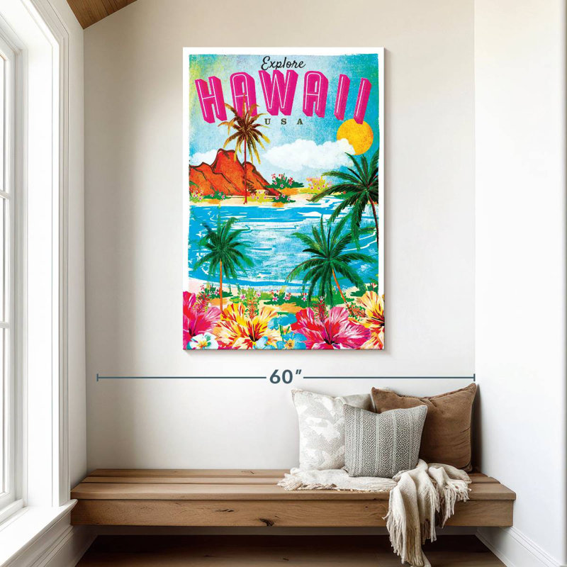 Explorez Hawaï, H 48 po x l 32 po