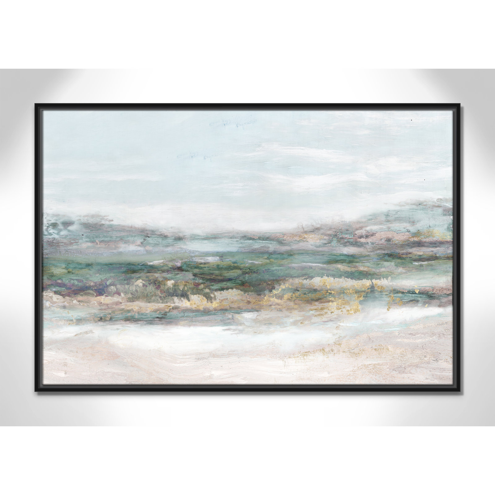 Dazzling by Matina Theodosiou - Painting Print on Canvas, No Mat, 25.5" H x 37.5" W x 2" D, Black Framed Canvas