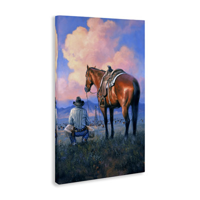 "Counting Blessing Western Cowboy", art mural par Jack Sorenson