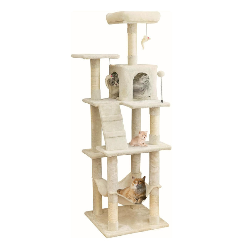 Arbre à chat 63,8 po Eethan, Beige