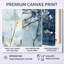 Art mural bleu et gris sur une branche I - Feuilles-885094718-885094713