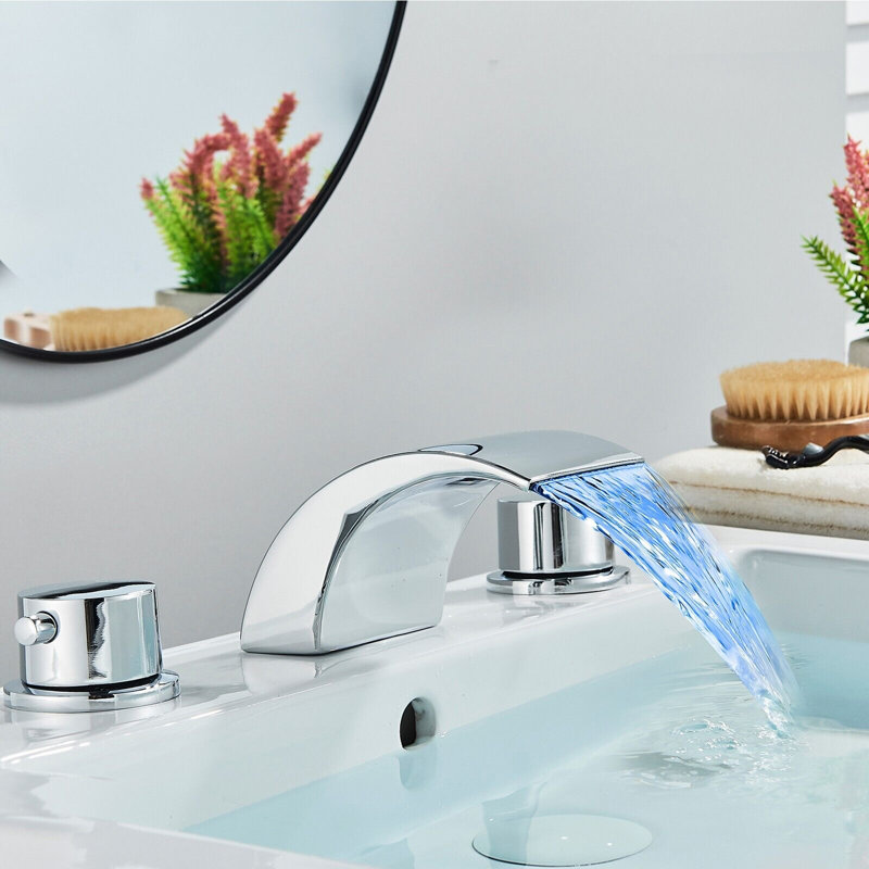Robinet pour salle de bain à poignée large 2 poignées