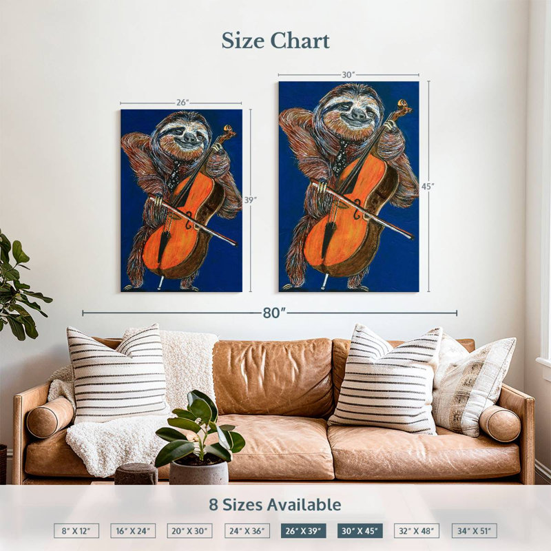 Brampt Slow Yo Ma, 39" H x 26" W