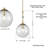 Khiam 1 - Light Oxidized Aged Brass Sphere Pendant