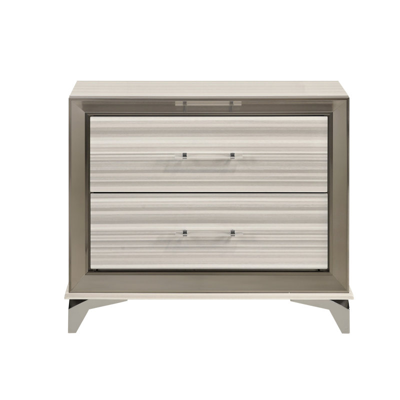 Table de chevet blanche Star