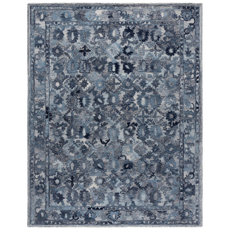 Comal 126 Area Rug In Navy, Rectangle 4' x 6'